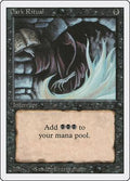 Magic: The Gathering - Revised Edition - Dark Ritual - Heavily Played - Anime Card Craze
