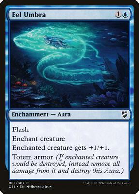 Magic: The Gathering - Commander 2018 - Eel Umbra - Common - Normal
