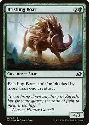 Magic: The Gathering - Ikoria: Lair of Behemoths - Bristling Boar - Common - Normal