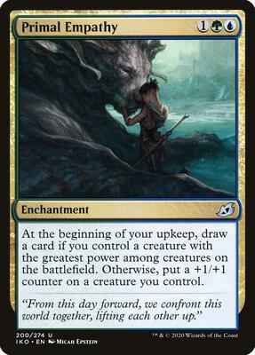 Magic: The Gathering - Ikoria: Lair of Behemoths - Primal Empathy - Uncommon - Normal