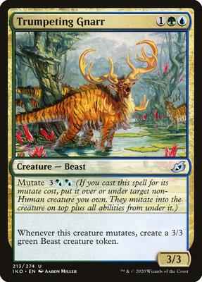 Magic: The Gathering - Ikoria: Lair of Behemoths - Trumpeting Gnarr - Uncommon - Normal