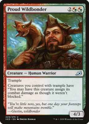 Magic: The Gathering - Ikoria: Lair of Behemoths - Proud Wildbonder - Uncommon - Normal