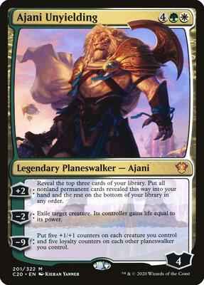 Magic: The Gathering - Commander 2020 - Ajani Unyielding - Mythic - Normal