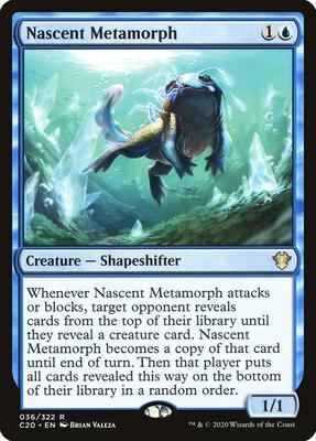 Magic: The Gathering - Commander 2020 - Nascent Metamorph - Rare - Normal
