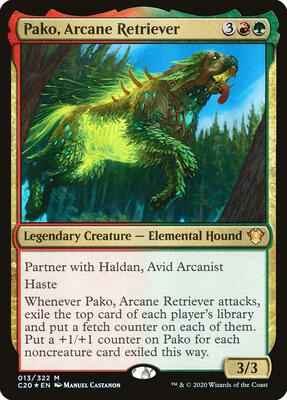 Magic: The Gathering - Commander 2020 - Pako, Arcane Retriever - Mythic - Foil