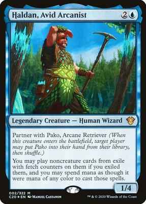 Magic: The Gathering - Commander 2020 - Haldan, Avid Arcanist - Mythic - Normal