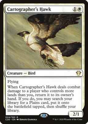 Magic: The Gathering - Commander 2020 - Cartographer's Hawk - Rare - Normal