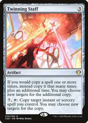 Magic: The Gathering - Commander 2020 - Twinning Staff - Rare - Normal