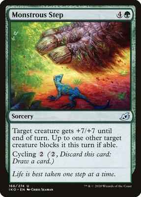 Magic: The Gathering - Ikoria: Lair of Behemoths - Monstrous Step - Uncommon - Normal