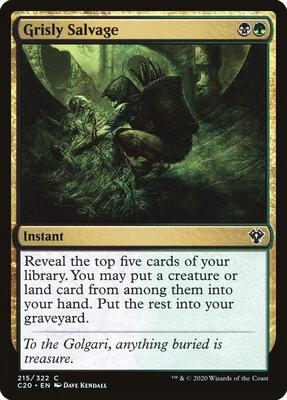 Magic: The Gathering - Commander 2020 - Grisly Salvage - Common