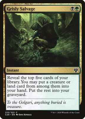 Magic: The Gathering - Commander 2020 - Grisly Salvage - Common - Normal