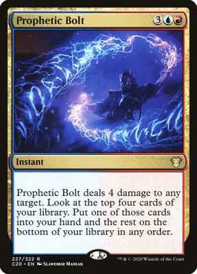 Magic: The Gathering - Commander 2020 - Prophetic Bolt - Rare - Normal