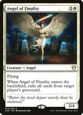 Magic: The Gathering - Commander 2020 - Angel of Finality - Rare - Normal