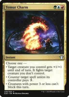 Magic: The Gathering - Commander 2020 - Temur Charm - Uncommon - Normal