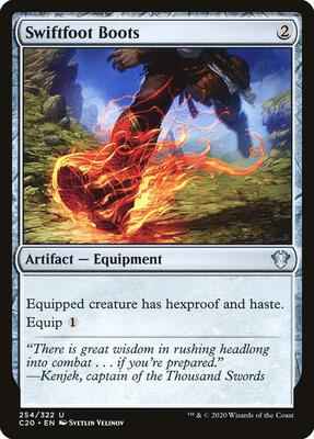 Magic: The Gathering - Commander 2020 - Swiftfoot Boots - Uncommon - Normal