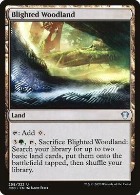 Magic: The Gathering - Commander 2020 - Blighted Woodland - Uncommon