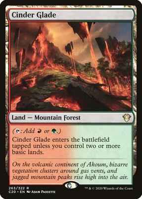 Magic: The Gathering - Commander 2020 - Cinder Glade - Rare - Normal