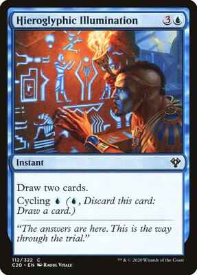 Magic: The Gathering - Commander 2020 - Hieroglyphic Illumination - Common - Normal