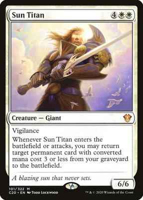 Magic: The Gathering - Commander 2020 - Sun Titan - Mythic - Normal