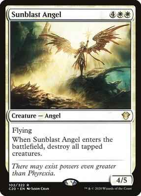 Magic: The Gathering - Commander 2020 - Sunblast Angel - Rare - Normal