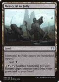 Magic: The Gathering - Commander 2020 - Memorial to Folly - Uncommon - Normal