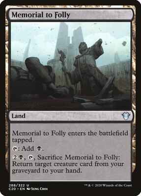 Magic: The Gathering - Commander 2020 - Memorial to Folly - Uncommon - Normal