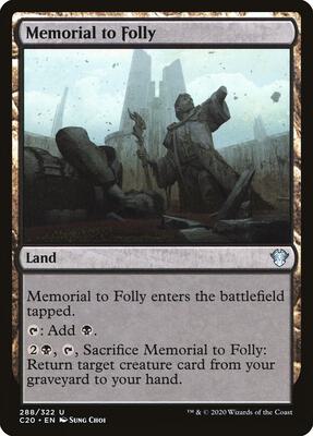 Magic: The Gathering - Commander 2020 - Memorial to Folly - Uncommon