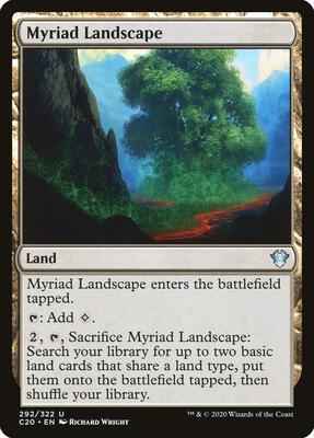 Magic: The Gathering - Commander 2020 - Myriad Landscape - Uncommon - Normal