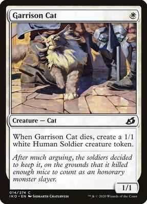 Magic: The Gathering - Ikoria: Lair of Behemoths - Garrison Cat - Common - Normal