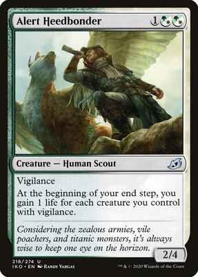 Magic: The Gathering - Ikoria: Lair of Behemoths - Alert Heedbonder - Uncommon - Normal