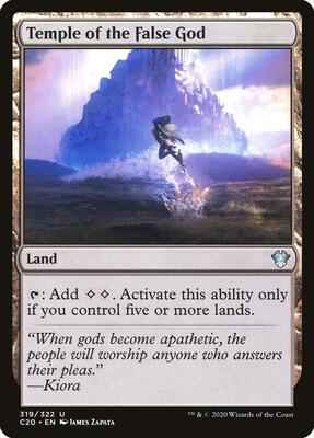 Magic: The Gathering - Commander 2020 - Temple of the False God - Uncommon - Normal