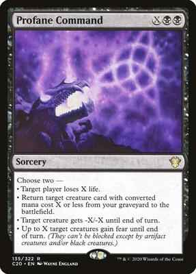 Magic: The Gathering - Commander 2020 - Profane Command - Rare - Normal