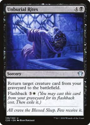 Magic: The Gathering - Commander 2020 - Unburial Rites - Uncommon