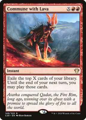 Magic: The Gathering - Commander 2020 - Commune with Lava - Rare - Normal