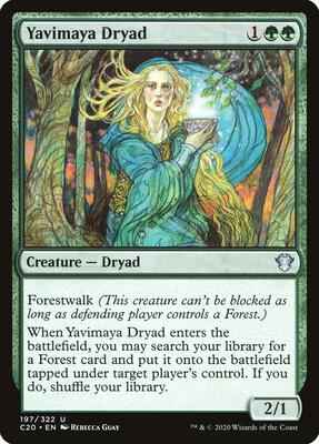 Magic: The Gathering - Commander 2020 - Yavimaya Dryad - Uncommon - Normal