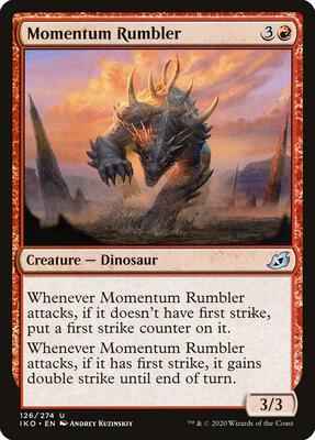 Magic: The Gathering - Ikoria: Lair of Behemoths - Momentum Rumbler - Uncommon - Normal