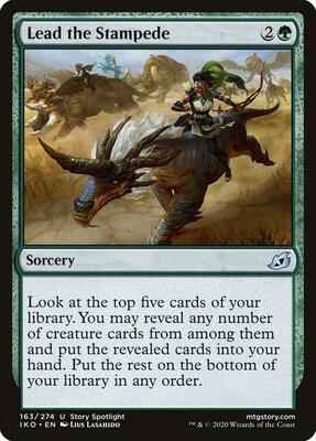 Magic: The Gathering - Ikoria: Lair of Behemoths - Lead the Stampede - Uncommon - Normal
