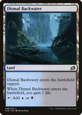 Magic: The Gathering - Ikoria: Lair of Behemoths - Dismal Backwater - Land - Normal
