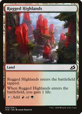 Magic: The Gathering - Ikoria: Lair of Behemoths - Rugged Highlands - Land - Normal