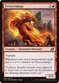 Magic: The Gathering - Ikoria: Lair of Behemoths - Pyroceratops - Common - Normal - JAPANESE