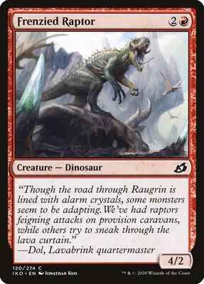Magic: The Gathering - Ikoria: Lair of Behemoths - Frenzied Raptor - Common - Normal - JAPANESE