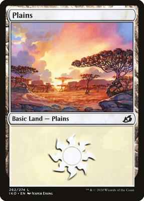 Magic: The Gathering - Ikoria: Lair of Behemoths - Plains (262) - Land - Normal