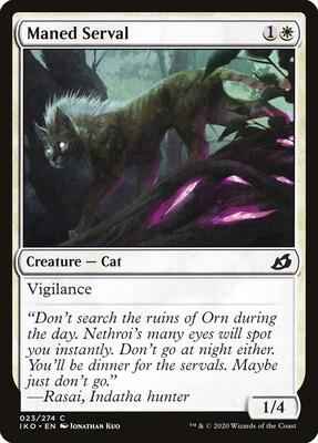 Magic: The Gathering - Ikoria: Lair of Behemoths - Maned Serval - Common - Normal