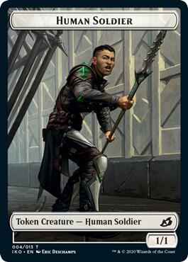 Magic: The Gathering - Ikoria: Lair of Behemoths - Human Soldier Token (004) - Token - Normal