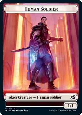 Magic: The Gathering - Ikoria: Lair of Behemoths - Human Soldier Token (005) - Token - Normal