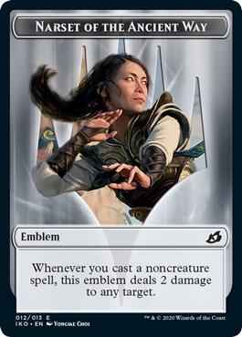 Magic: The Gathering - Ikoria: Lair of Behemoths - Emblem - Narset of the Ancient Way - Token - Normal