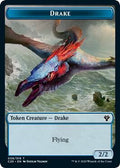 Magic: The Gathering - Commander 2020 - Drake // Insect (018) Double-Sided Token - Token