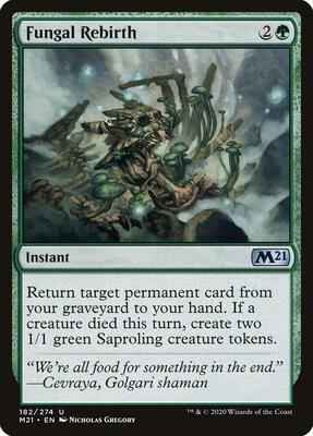 Magic: The Gathering - Core Set 2021 - Fungal Rebirth - Uncommon - Normal