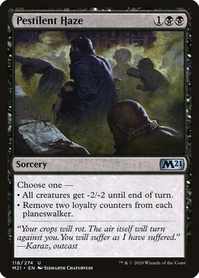 Magic: The Gathering - Core Set 2021 - Pestilent Haze - Normal - Anime Card Craze