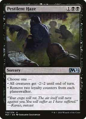 Magic: The Gathering - Core Set 2021 - Pestilent Haze - Uncommon - Normal